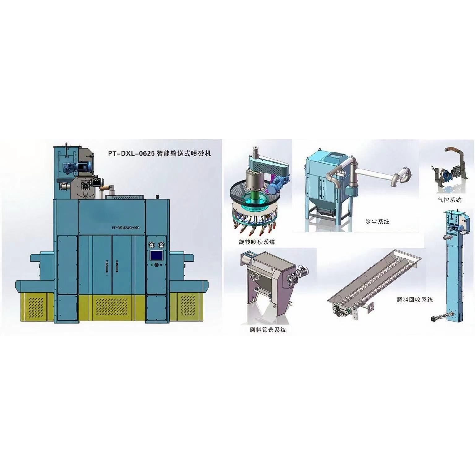 智能输送式喷砂机 KB-DXL-0625-12A